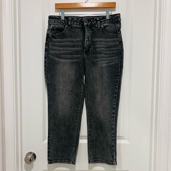 Time and Tru Women's High Rise Jeans in Washed Charcoal Gray Size 14 - Picture 1 of 10